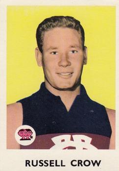 1965 Scanlens VFL #12 Russel Crow Front